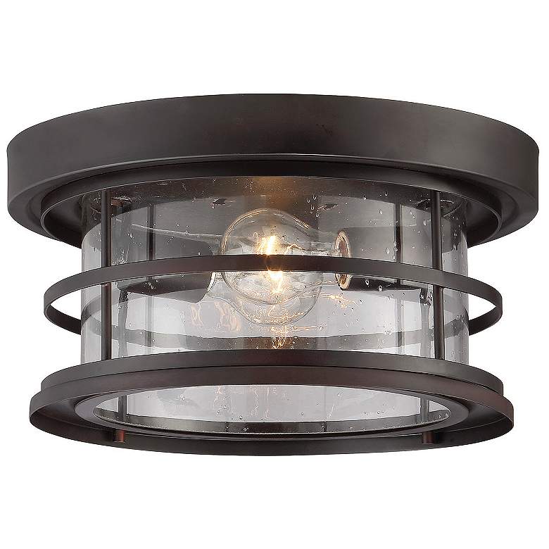 Image 1 Barrett 2-Light Outdoor Ceiling Light in English Bronze