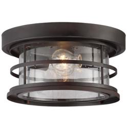 Barrett 2-Light Outdoor Ceiling Light in English Bronze