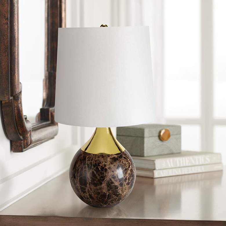 Image 1 Barrett Brown 16 1/2" High Accent Table Lamp