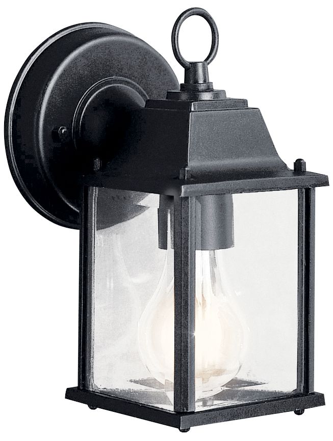 Barrie 1-Light 8.5-in Black Outdoor Wall Light