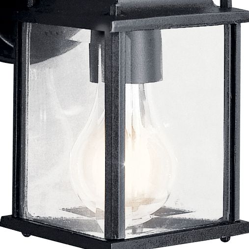 Image 2 Barrie 1-Light 8.5-in Black Outdoor Wall Light more views