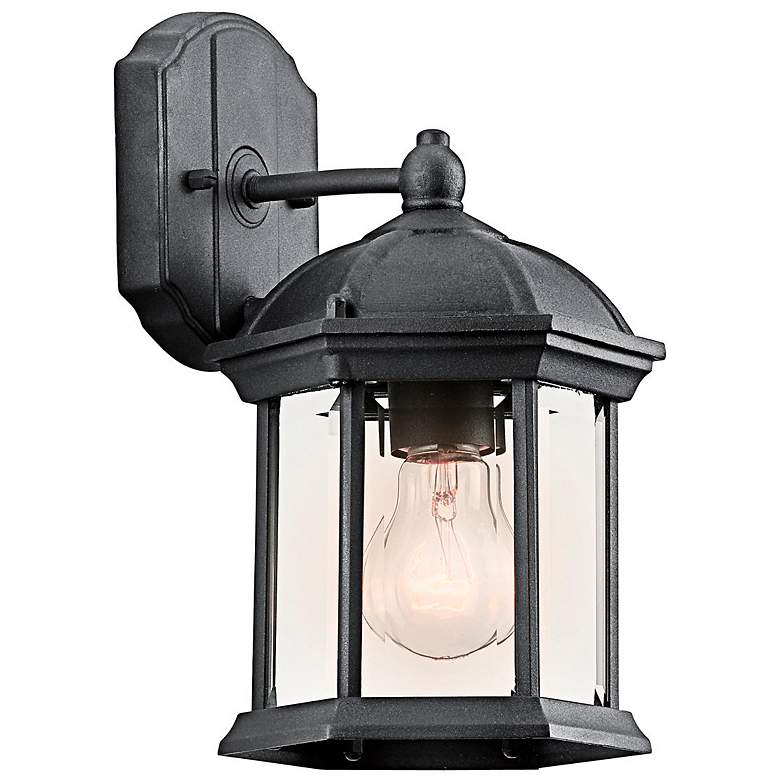 Image 1 Barrie 10.25-in H Black Outdoor Wall Light