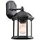Barrie 10.25-in H Black Outdoor Wall Light