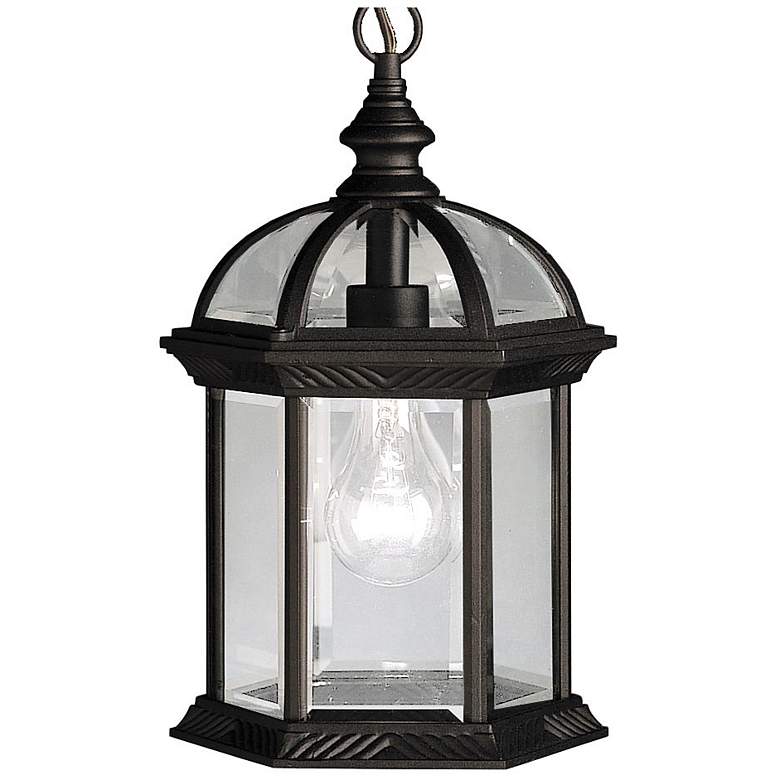 Image 1 Barrie 13.5-in Black Outdoor Pendant Light