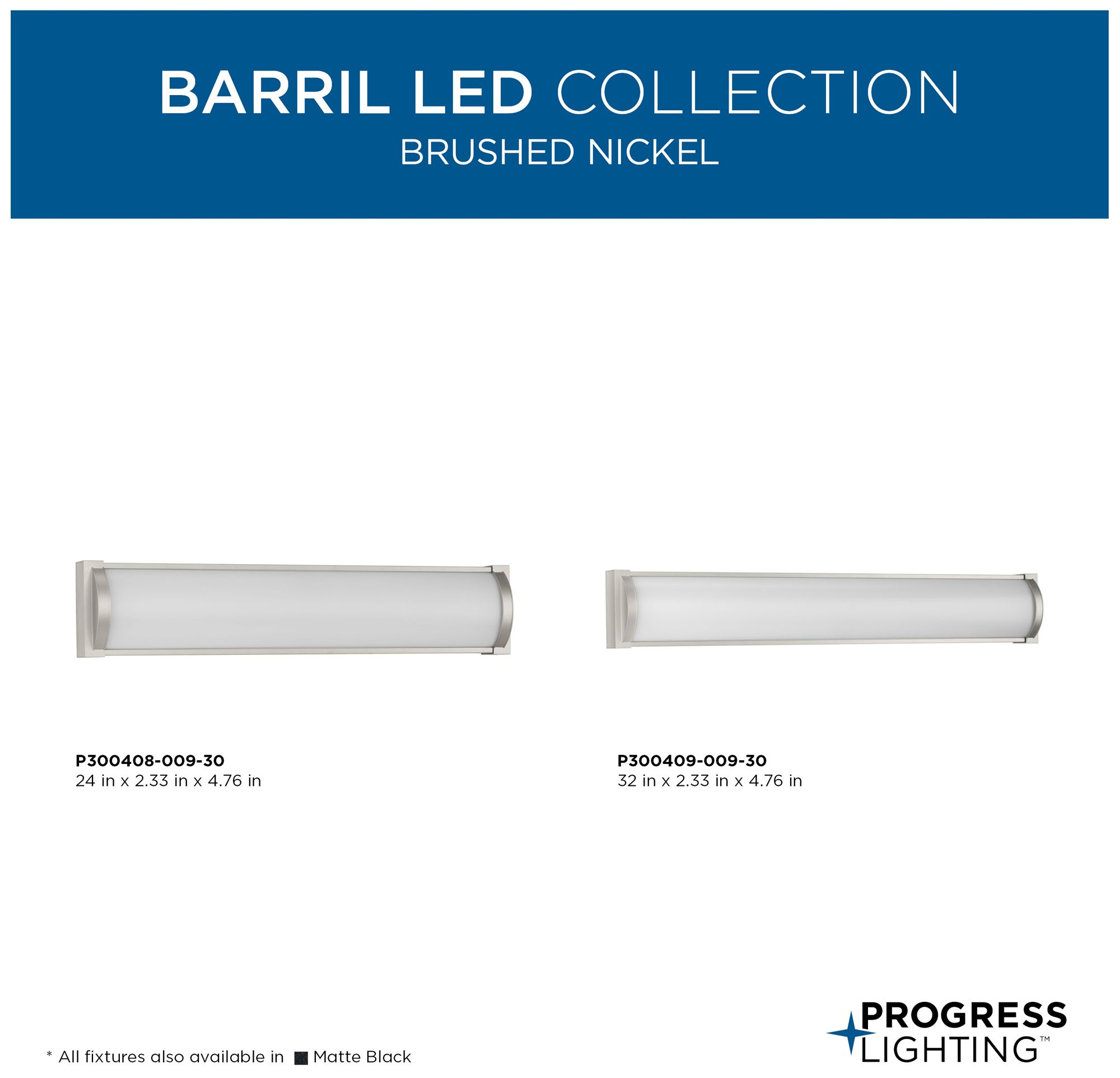 Barril Collection 32 in. Large Modern Integrated LED Linear Vanity Light