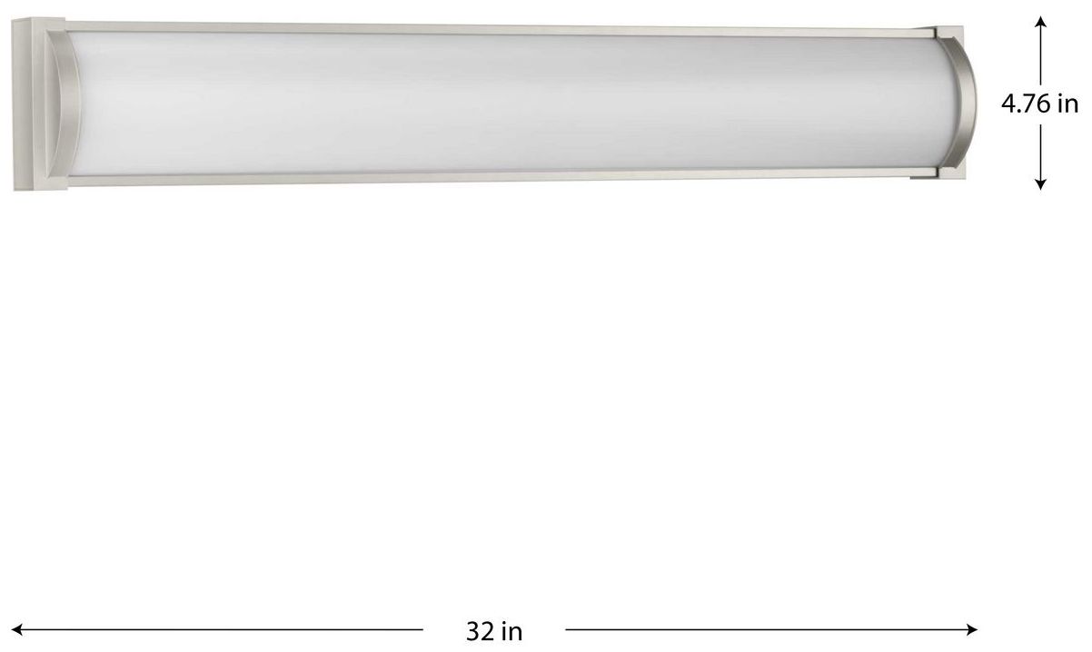 Image 4 Barril Collection 32 in. Large Modern Integrated LED Linear Vanity Light more views