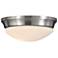 Barrington 10" Wide Steel Flushmount Button Ceiling Fixture