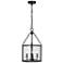 Barrington 12" Wide Matte Black 4-Light Mini Pendant