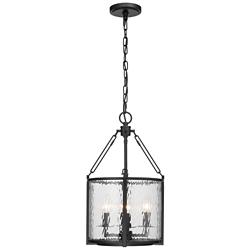 Barrington 12" Wide Matte Black 4-Light Mini Pendant