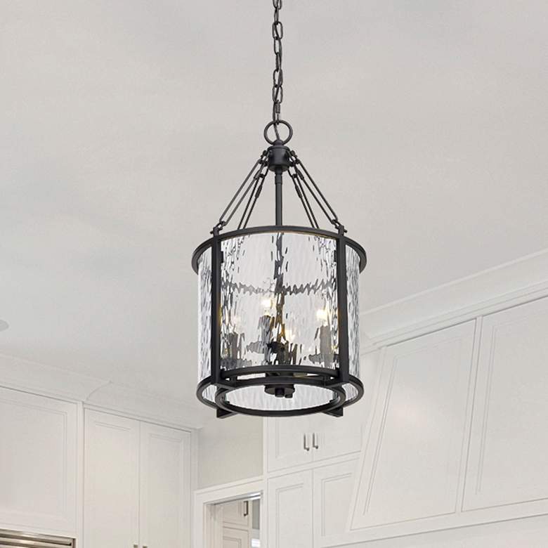Image 1 Barrington 12" Wide Matte Black 4-Light Mini Pendant