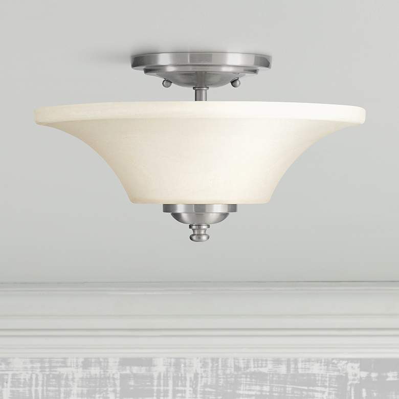 Image 1 Barrington 13 inch Diameter Semi-Flushmount Ceiling Fixture