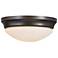 Barrington 14" Diameter Bronze Flushmount Ceiling Fixture