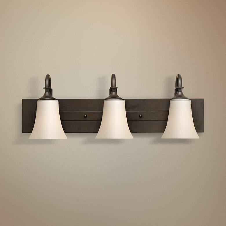 Image 1 Barrington 24" Wide Bronze Three Light Bath Bar
