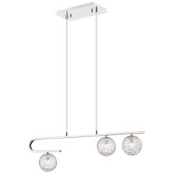 Barrington 3 Light 32" Cord Hung Island Light Polished Nickel