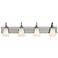 Barrington Brushed Steel Four Light Bath Bar