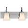 Barrington Brushed Steel Two Light Bath Bar