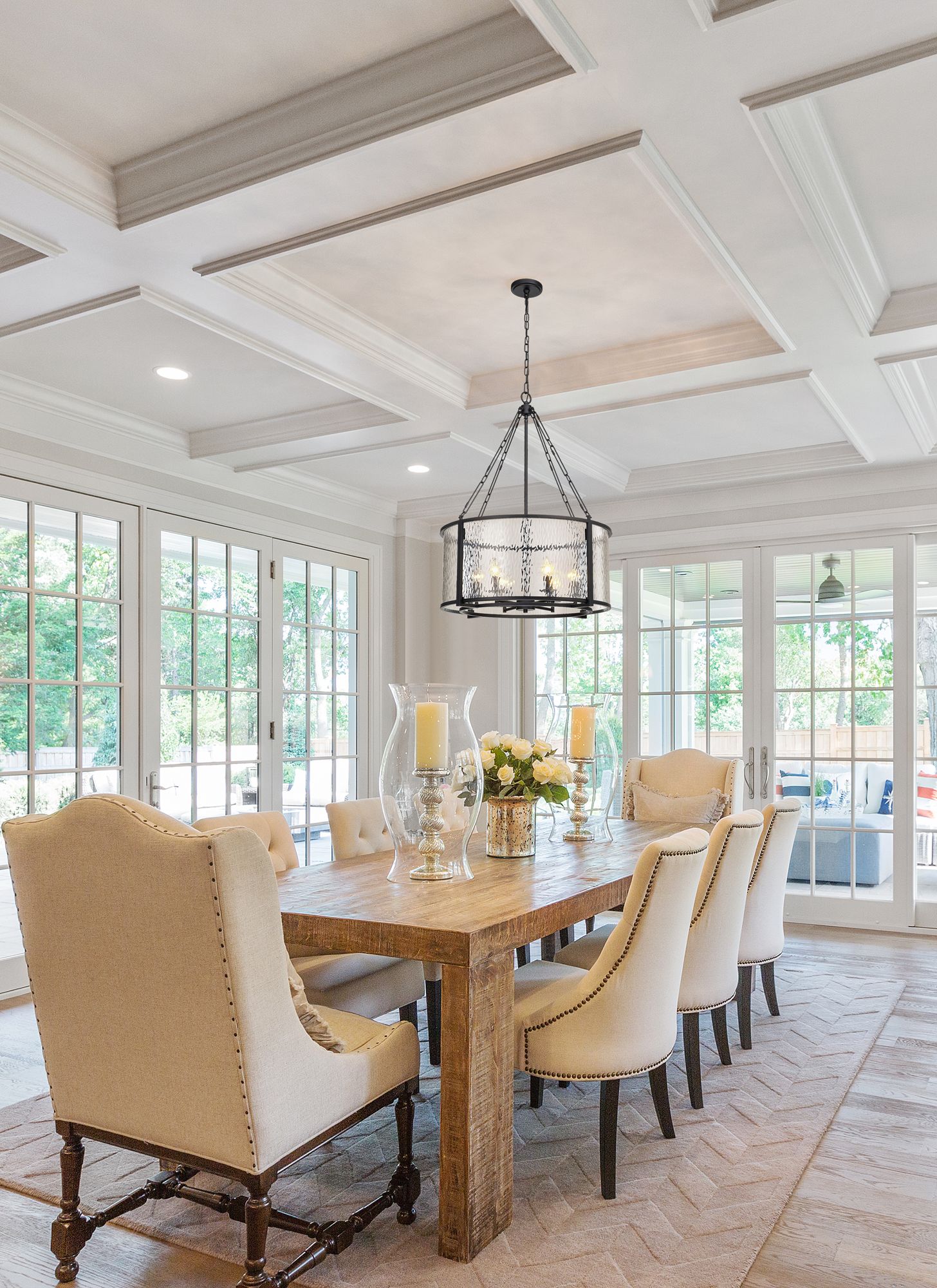 Image 3 Barrington by Z-Lite Matte Black 26 inch 6 Light Pendant more views