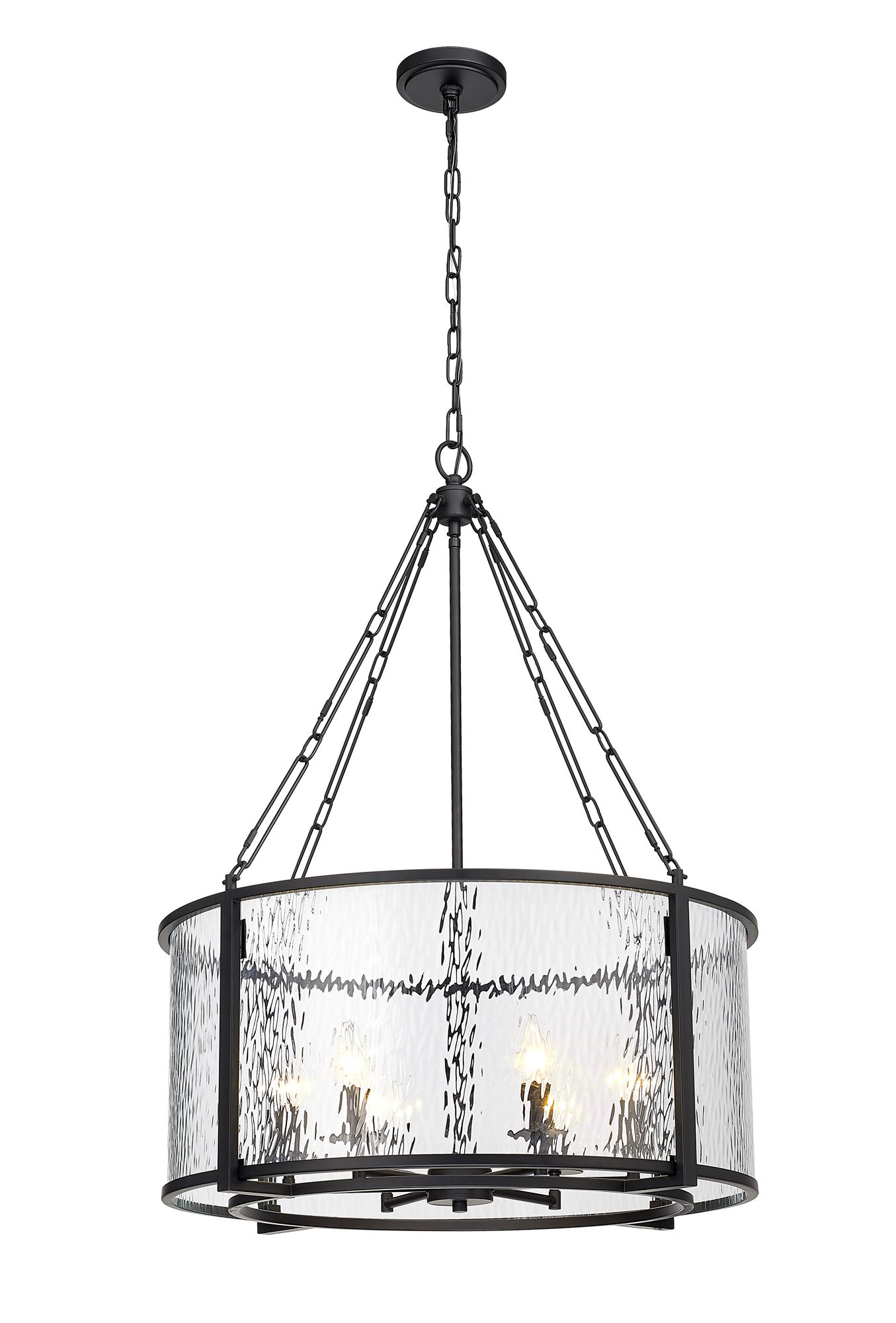 Image 6 Barrington by Z-Lite Matte Black 26 inch 6 Light Pendant more views