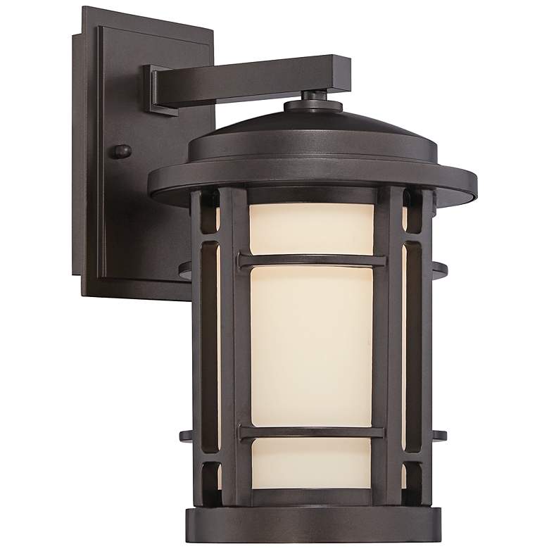 Image 1 Barrister 11 1/2 inch High Bronze LED Outdoor Wall Light