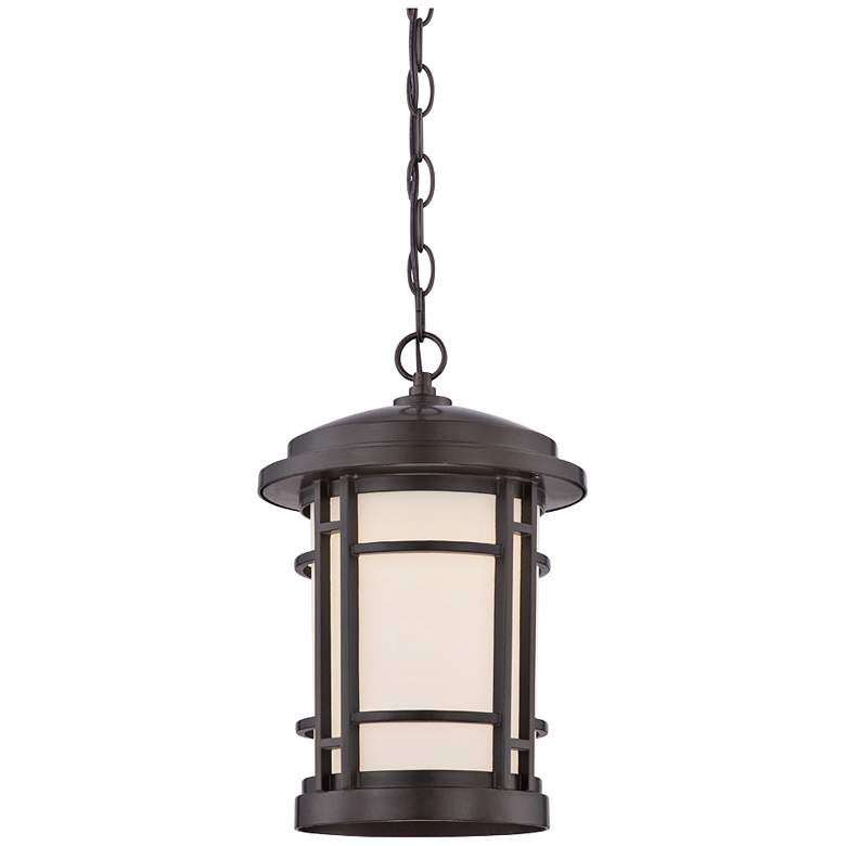 Image 1 Barrister 14 3/4 inch High Bronze LED Outdoor Hanging Lantern
