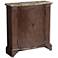 Barrister 32" Wide Diamond Doors Marble Top Traditional Storage Chest