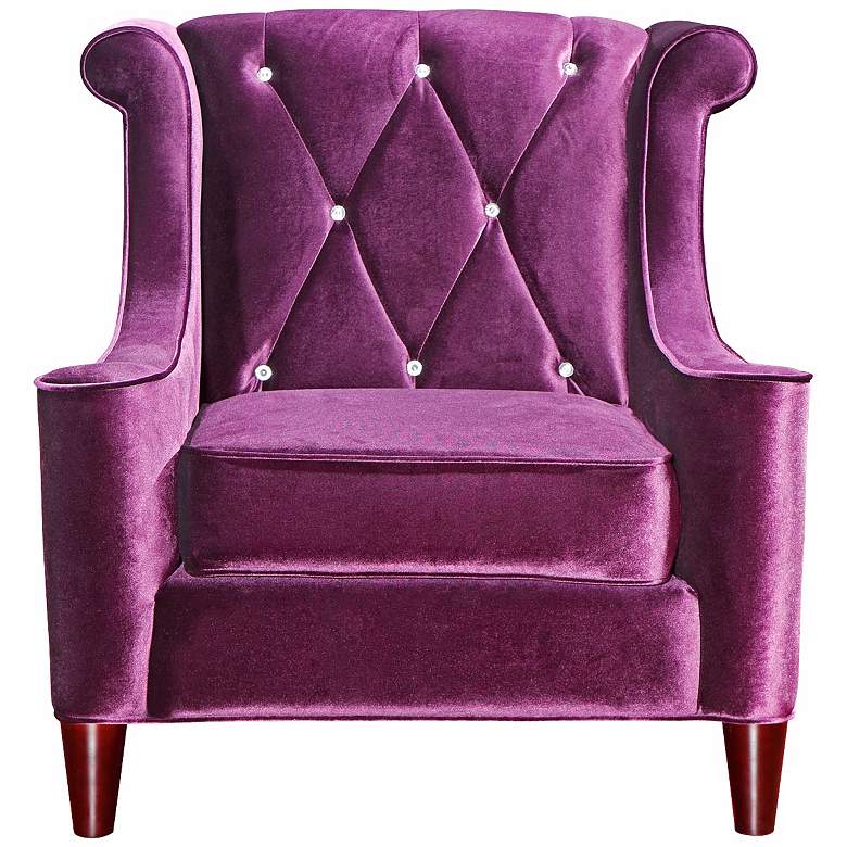 Image 1 Barrister Crystal Purple Velvet Club Chair