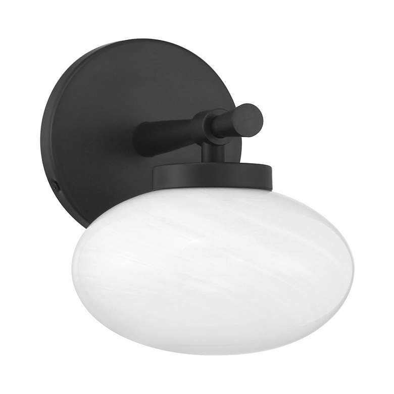 Image 2 Barrow 1-Light Wall Sconce in Matte Black more views