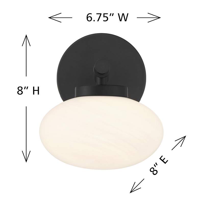 Image 6 Barrow 1-Light Wall Sconce in Matte Black more views