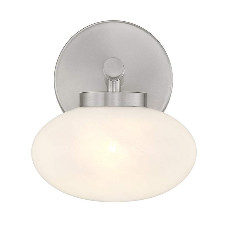Image 3 Barrow 1-Light Wall Sconce in Satin Nickel more views