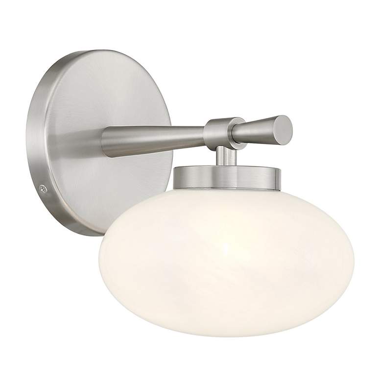 Image 4 Barrow 1-Light Wall Sconce in Satin Nickel more views