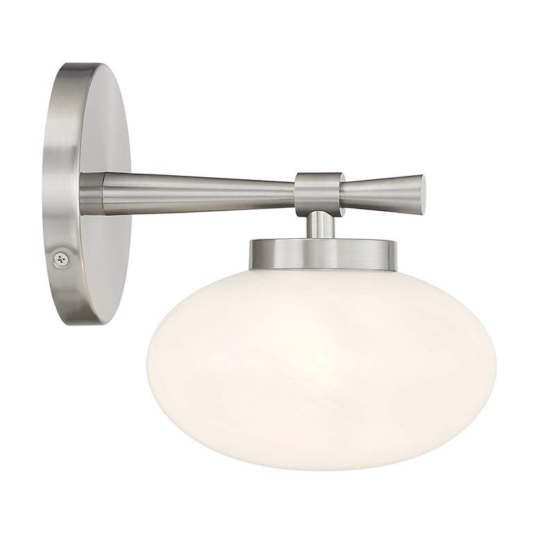 Image 5 Barrow 1-Light Wall Sconce in Satin Nickel more views
