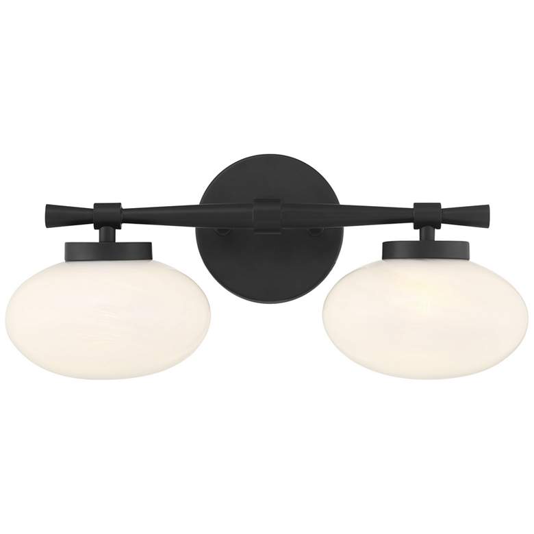Image 1 Barrow 2-Light Bathroom Vanity Light in Matte Black