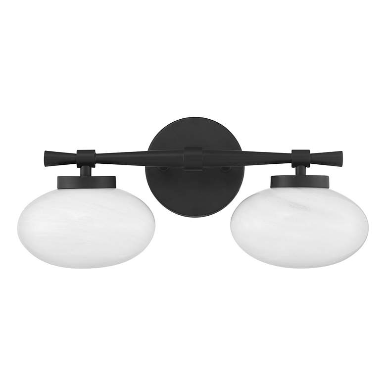 Image 2 Barrow 2-Light Bathroom Vanity Light in Matte Black more views