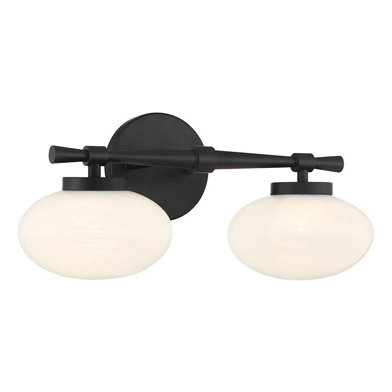 Image 3 Barrow 2-Light Bathroom Vanity Light in Matte Black more views