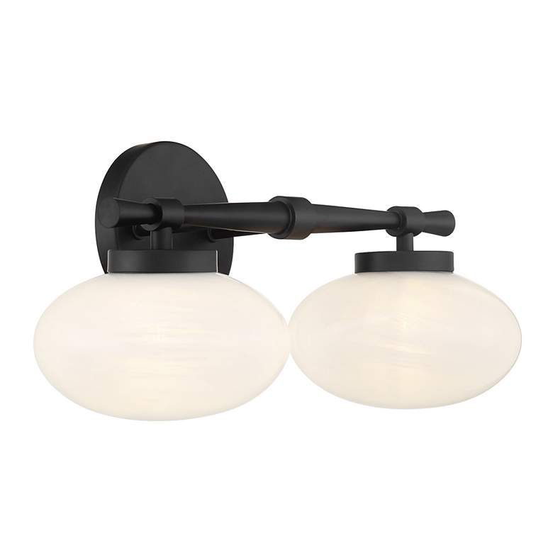Image 4 Barrow 2-Light Bathroom Vanity Light in Matte Black more views