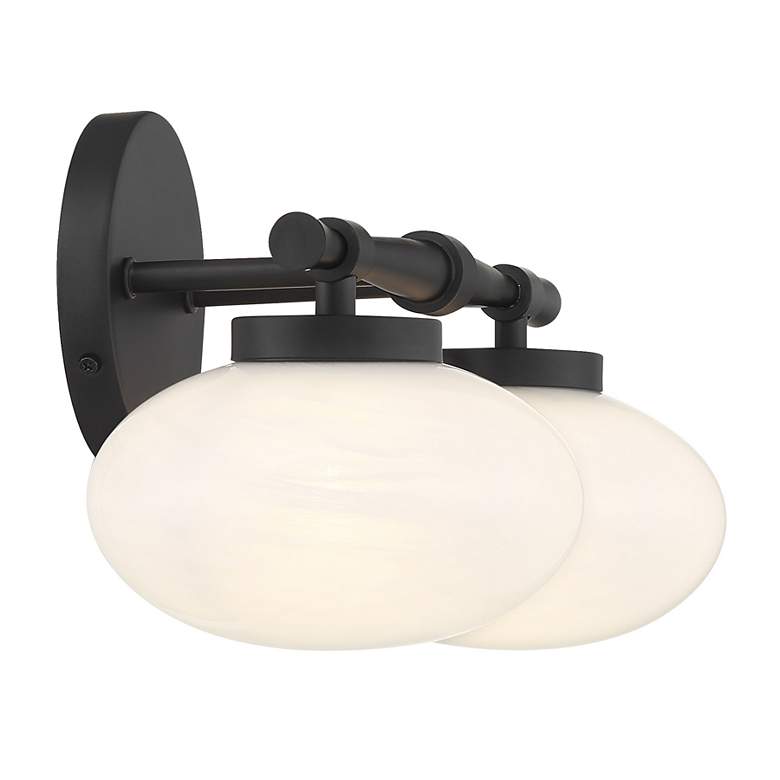 Image 5 Barrow 2-Light Bathroom Vanity Light in Matte Black more views