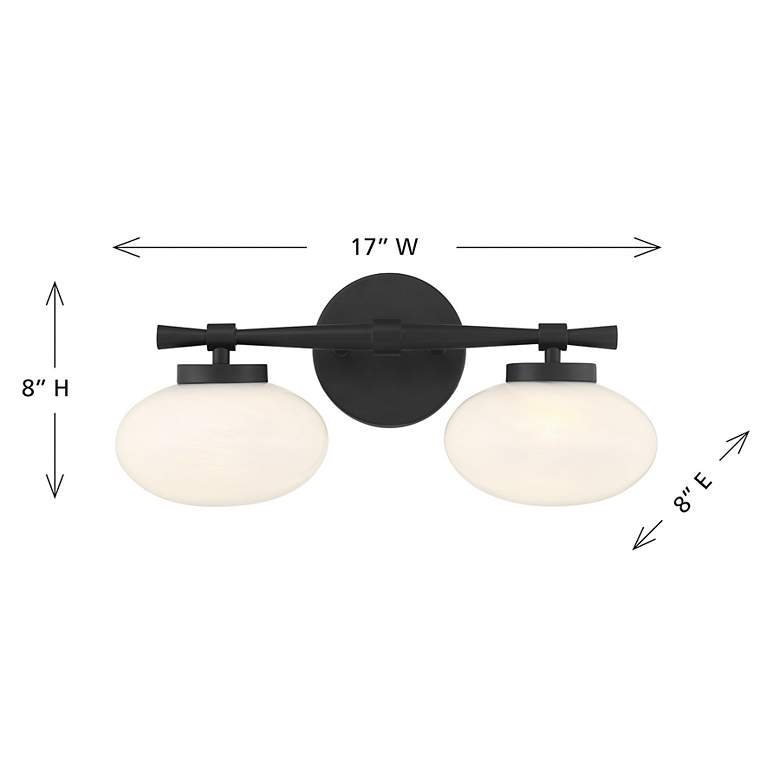 Image 6 Barrow 2-Light Bathroom Vanity Light in Matte Black more views