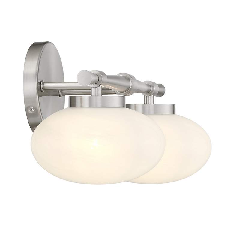 Image 5 Barrow 2-Light Bathroom Vanity Light in Satin Nickel more views
