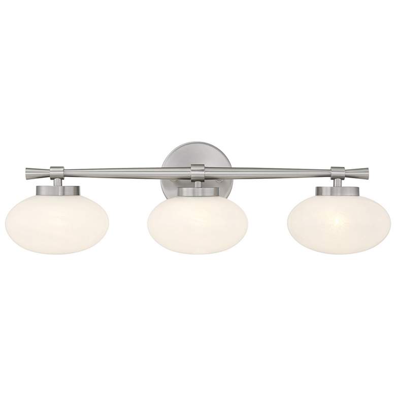 Image 1 Barrow 3-Light Bathroom Vanity Light in Satin Nickel