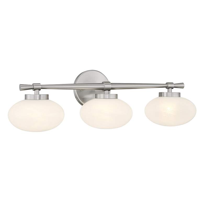 Image 3 Barrow 3-Light Bathroom Vanity Light in Satin Nickel more views