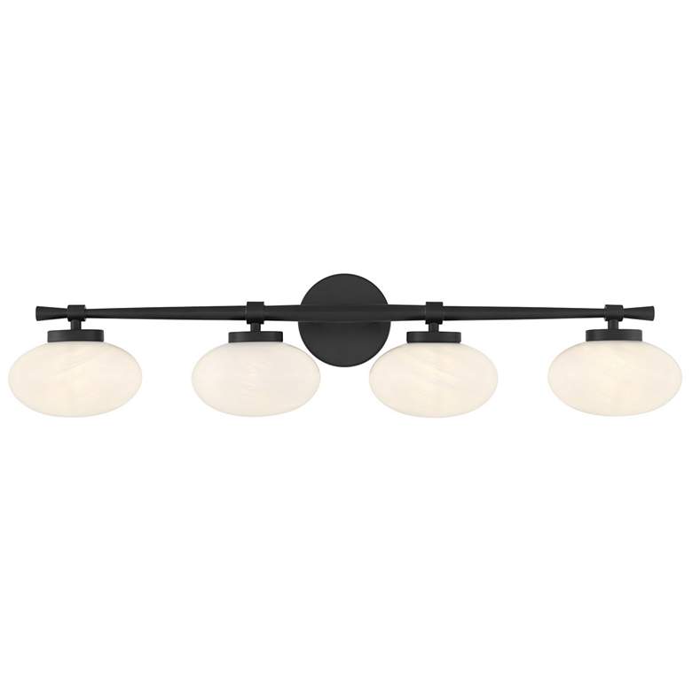 Image 1 Barrow 4-Light Bathroom Vanity Light in Matte Black