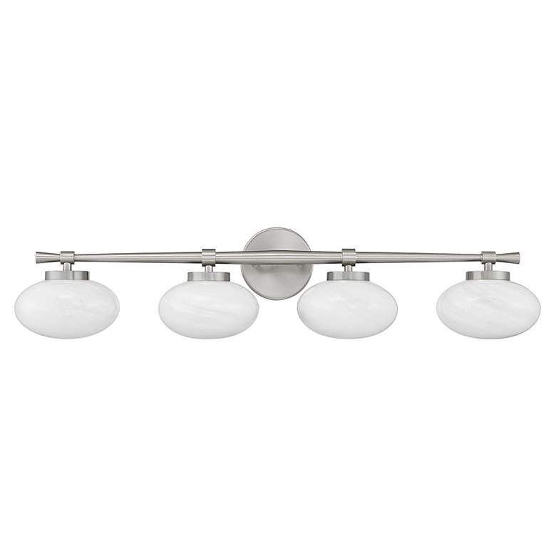 Image 2 Barrow 4-Light Bathroom Vanity Light in Satin Nickel more views