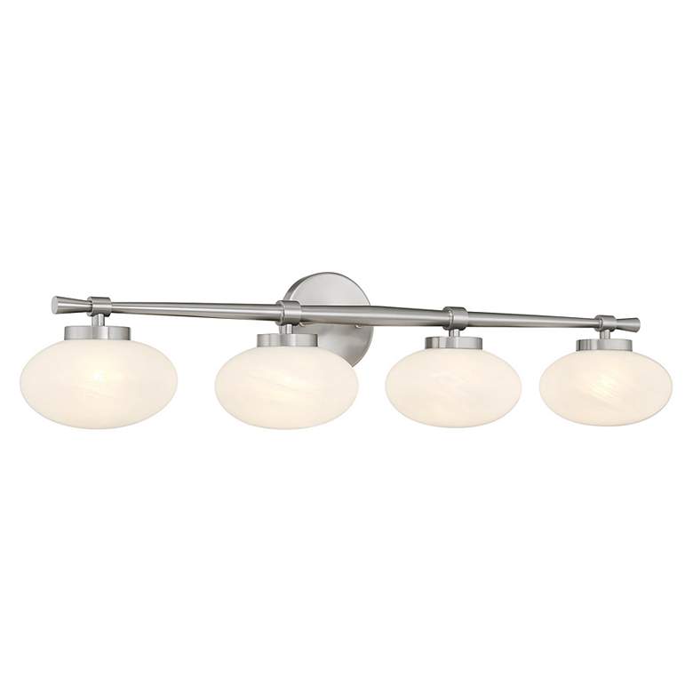 Image 3 Barrow 4-Light Bathroom Vanity Light in Satin Nickel more views