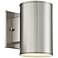 Barrow 7" High Satin Platinum LED Outdoor Wall Light