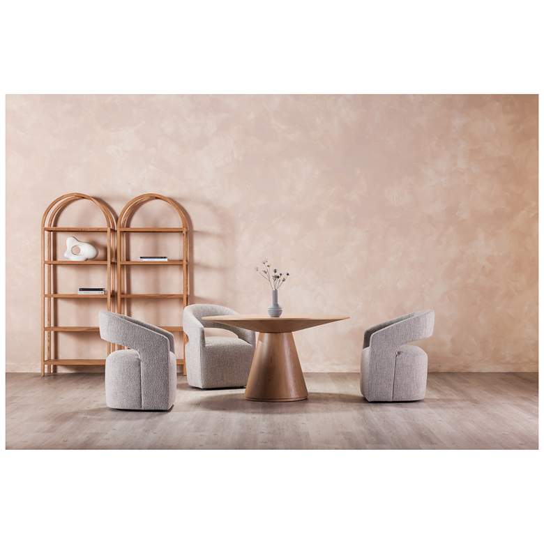 Image 6 Barrow Rolling Dining Chair Grey Storm more views