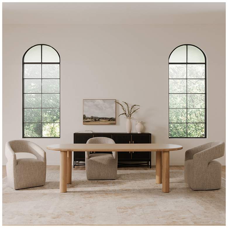 Image 7 Barrow Rolling Dining Chair Grey Storm more views
