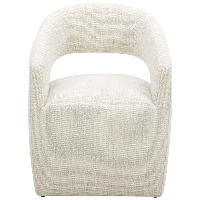 Image 1 Barrow Rolling Dining Chair White Mist