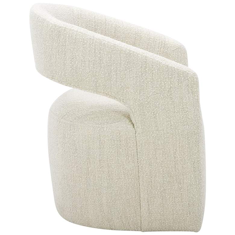 Image 3 Barrow Rolling Dining Chair White Mist more views