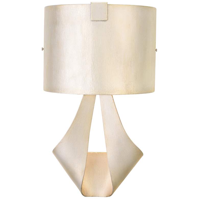 Image 1 Barrymore 18 1/4"H Metal Shade Pearl Silver Wall Sconce