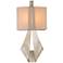 Barrymore 18 1/4"H Silk Shade Pearl Silver 2-Light Wall Sconce